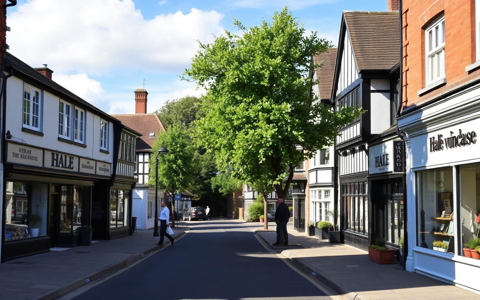 Heating engineers covering Hale & Hale Barns — local streets and housing in Hale & Hale Barns, Greater Manchester